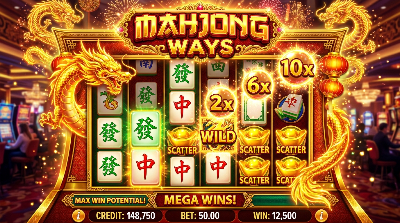 Mahjong Ways cascading slot machine